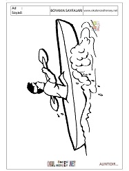 Kürek boyama sayfaları